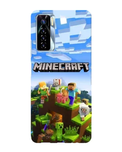 Чохол для TECNO Camon 17 Pro з картинкою «Minecraft класичний світ»