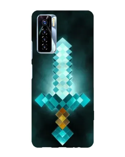 Чохол для TECNO Camon 17 Pro з картинкою «Алмазний меч неон»