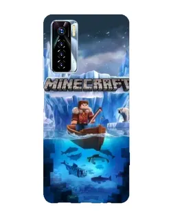 Чохол для TECNO Camon 17 Pro з картинкою «Minecraft льодянийсвіт»
