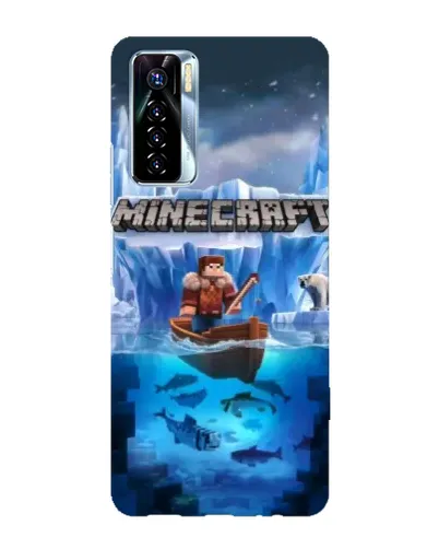 Чохол для TECNO Camon 17 Pro з картинкою «Minecraft льодянийсвіт»