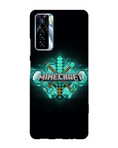 Чохол для TECNO Camon 17 Pro з картинкою «Minecraft Diamond лого»