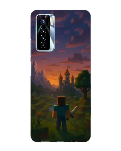 Чохол для TECNO Camon 17 Pro з картинкою «Стів біля вежі»