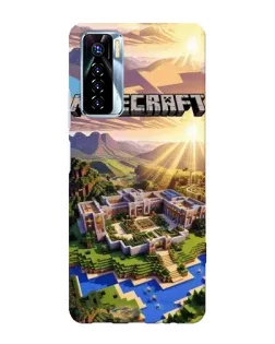 Чохол для TECNO Camon 17 Pro з картинкою «Minecraft панорама»