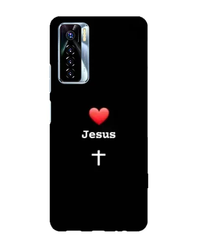 Чохол для TECNO Camon 17 Pro з картинкою «Серце - Jesus»