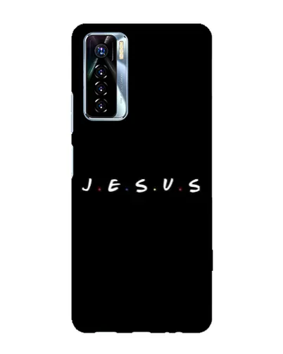 Чохол для TECNO Camon 17 Pro з картинкою «Крапки віри J.E.S.U.S.»