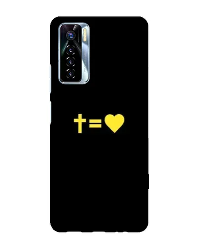 Чохол для TECNO Camon 17 Pro з картинкою «Серце та Хрест»
