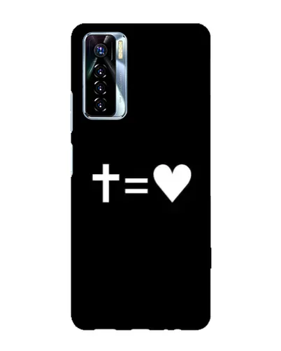Чохол для TECNO Camon 17 Pro з картинкою «Хрест та Серце»