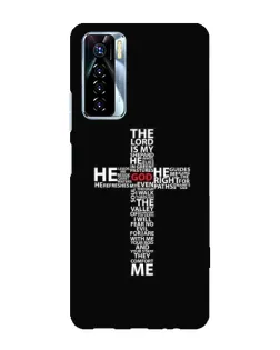 Чехол для TECNO Camon 17 Pro с картинкой «Текстовый крест» Чехол для TECNO Camon 17 Pro с картинкой «Текстовый крест»