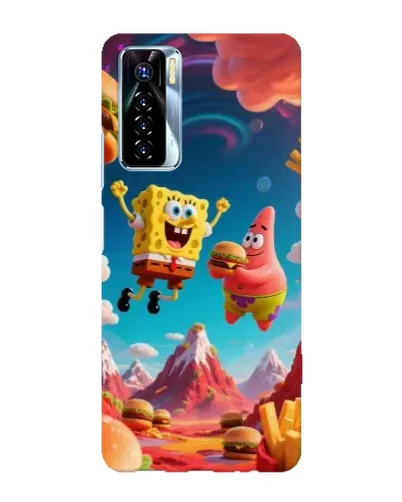 Чохол для TECNO Camon 17 Pro з картинкою «Космічний фастфуд»