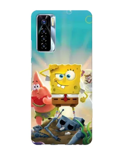 Чохол для TECNO Camon 17 Pro з картинкою «Спанч Боб переможець»