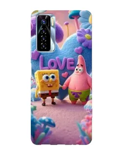 Чохол для TECNO Camon 17 Pro з картинкою «Губка Боб Патрік»