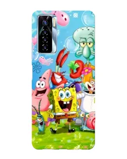 Чохол для TECNO Camon 17 Pro з картинкою «Губка Боб та друзі»