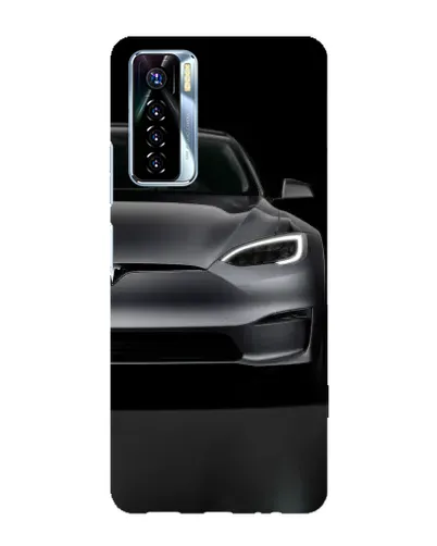 Чехол для TECNO Camon 17 Pro с картинкой «Tesla Model S Look»
