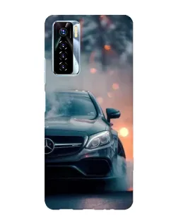 Чехол для TECNO Camon 17 Pro с картинкой «Mercedes — ночной город»