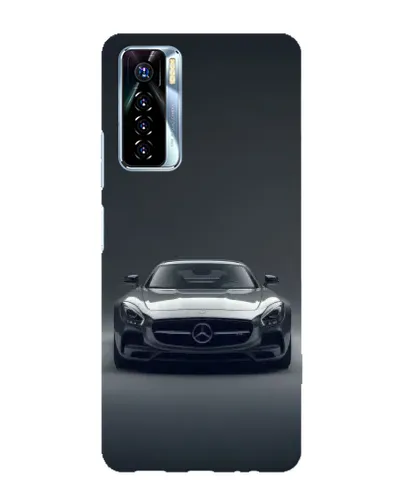 Чехол для TECNO Camon 17 Pro с картинкой «Mercedes на черном»