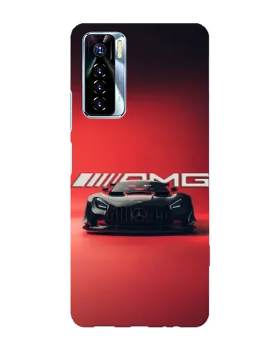 Чехол для TECNO Camon 17 Pro с картинкой «Mercedes AMG — красная линия»