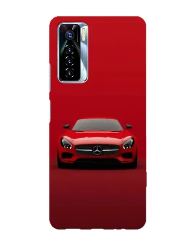 Чехол для TECNO Camon 17 Pro с картинкой «Красный Mercedes AMG»