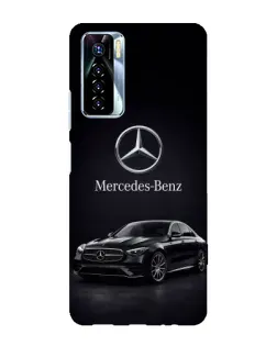 Чехол для TECNO Camon 17 Pro с картинкой «Mercedes — решетка радиатора»