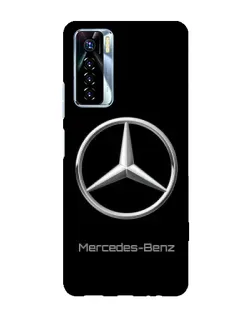 Чехол для TECNO Camon 17 Pro с картинкой «Mercedes Silver Logo»