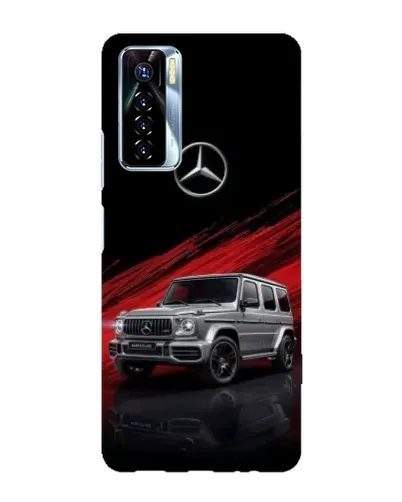 Чехол для TECNO Camon 17 Pro с картинкой «Mercedes G-Class красный»