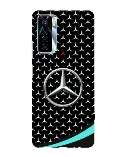 Чехол для TECNO Camon 17 Pro с картинкой «Mercedes — бирюзовый акцент»