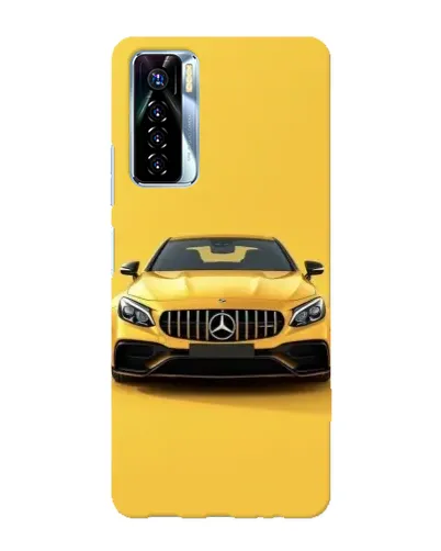 Чехол для TECNO Camon 17 Pro с картинкой «Желтый Mercedes GT»