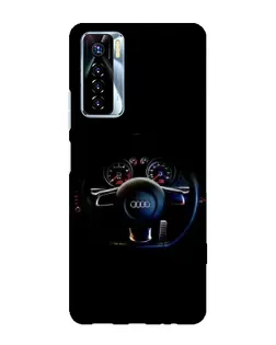 Чохол для TECNO Camon 17 Pro з картинкою «Салон Audi — кермо»