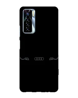 Чехол для TECNO Camon 17 Pro с картинкой «Audi — световой подпись» Чехол для TECNO Camon 17 Pro с картинкой «Audi — световой подпись»