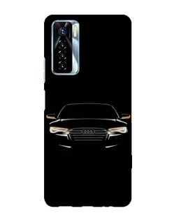 Чехол для TECNO Camon 17 Pro с картинкой «Audi — ночной контур» Чехол для TECNO Camon 17 Pro с картинкой «Audi — ночной контур»