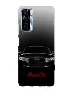 Чехол для TECNO Camon 17 Pro с картинкой «Audi — градиентный контур» Чехол для TECNO Camon 17 Pro с картинкой «Audi — градиентный контур»