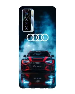 Чехол для TECNO Camon 17 Pro с картинкой «Audi Sport — неон» Чехол для TECNO Camon 17 Pro с картинкой «Audi Sport — неон»