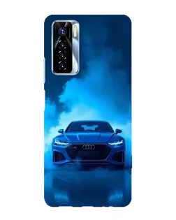 Чехол для TECNO Camon 17 Pro с картинкой «Audi — голубая энергия» Чехол для TECNO Camon 17 Pro с картинкой «Audi — голубая энергия»
