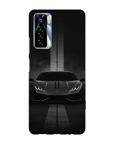 Чехол для TECNO Camon 17 Pro с картинкой «Lamborghini симметрия дорог»