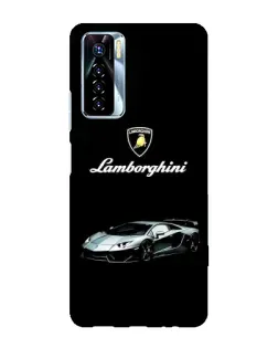 Чехол для TECNO Camon 17 Pro с картинкой «Логотип Lamborghini классика»