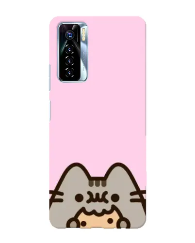 Чехол для TECNO Camon 17 Pro с картинкой «Pusheen и печенье» Чехол для TECNO Camon 17 Pro с картинкой «Pusheen и печенье»