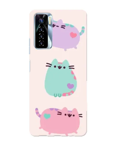Чехол для TECNO Camon 17 Pro с картинкой «Pusheen трио» Чехол для TECNO Camon 17 Pro с картинкой «Pusheen трио»