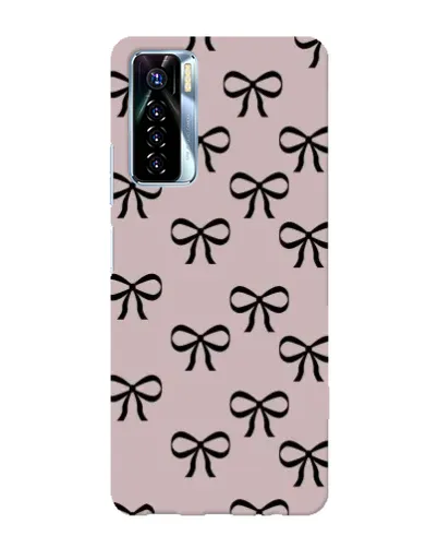 Чехол для TECNO Camon 17 Pro с картинкой «Черные бантики» Чехол для TECNO Camon 17 Pro с картинкой «Черные бантики»