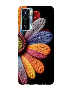 Чехол для TECNO Camon 17 Pro с картинкой «Радужный цветок»