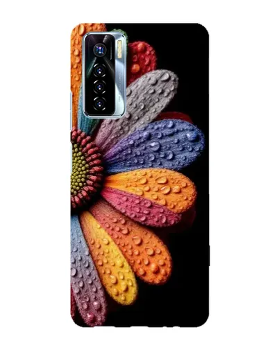 Чехол для TECNO Camon 17 Pro с картинкой «Радужный цветок»