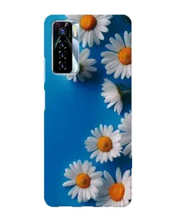 Чехол для TECNO Camon 17 Pro с картинкой «Белоснежные маргаритки»