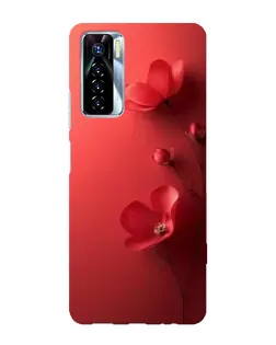 Чехол для TECNO Camon 17 Pro с картинкой «Маковые соцветия»