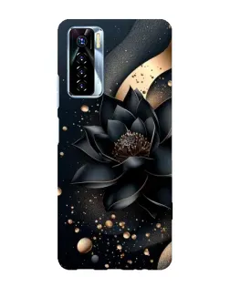 Чехол для TECNO Camon 17 Pro с картинкой «Черный лотос»