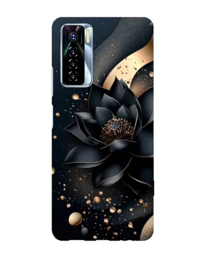 Чехол для TECNO Camon 17 Pro с картинкой «Черный лотос»