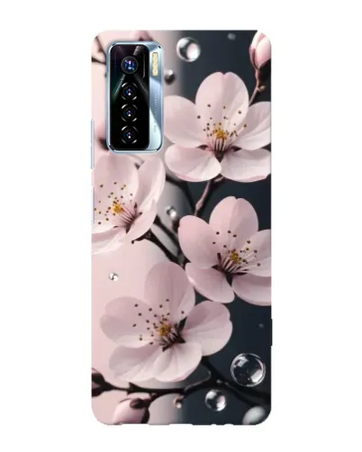 Чехол для TECNO Camon 17 Pro с картинкой «Нежная сакура и капли» Чехол для TECNO Camon 17 Pro с картинкой «Нежная сакура и капли»