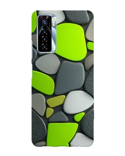 Чохол для TECNO Camon 17 Pro з картинкою «Яскрава неонова галька»