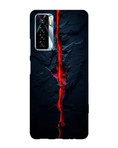 Чохол для TECNO Camon 17 Pro з картинкою «Червона лавова тріщина»