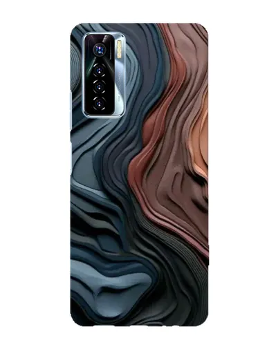 Чохол для TECNO Camon 17 Pro з картинкою «Кольорові хвилі каньйону»
