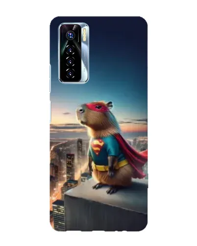 Чехол для TECNO Camon 17 Pro с картинкой «Капи-мен супергерой»