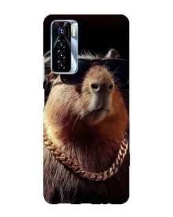 Чехол для TECNO Camon 17 Pro с картинкой «Капибара золотая цепь» Чехол для TECNO Camon 17 Pro с картинкой «Капибара золотая цепь»