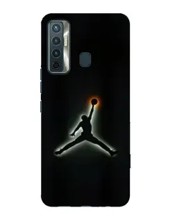 Чохол для TECNO Camon 17 з картинкою «Jordan Gradient Logo»